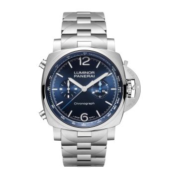Panerai Luminor 1950 Chrono 44 Stainless Steel / Blue / Bracelet