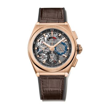 Zenith Defy El Primero 21 Rose Gold / Skeleton / Alligator