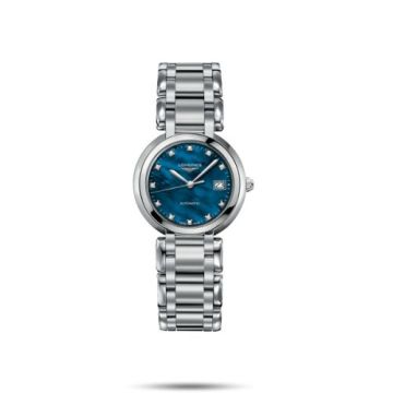 Longines PrimaLuna Automatic 30 Stainless Steel / Blue MOP / Bracelet
