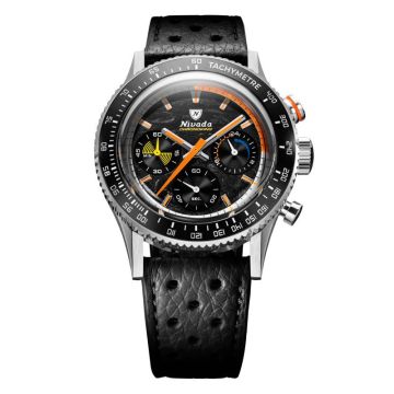 Nivada Grenchen Chronoking Mecaquartz Racing Carbon