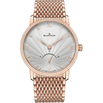 Blancpain Villeret Ultraplate Seconde Rétrograde Red Gold / Opalin Flinqué / Bracelet