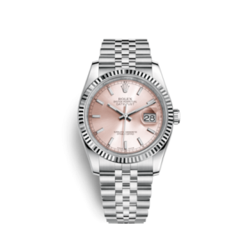 Rolex Datejust 36 Stainless Steel Fluted / Jubilee / Pink