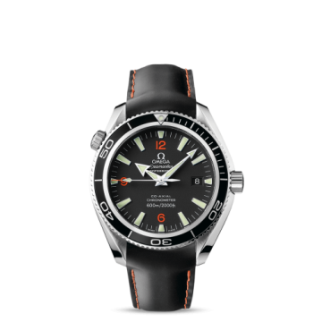 Omega Seamaster Planet Ocean 600M Co-Axial 42 Stainless Steel / Orange Numerals / Rubber