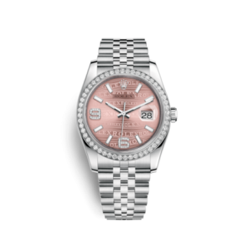 Rolex Datejust 36 Stainless Steel Diamond / Jubilee / Pink Wave