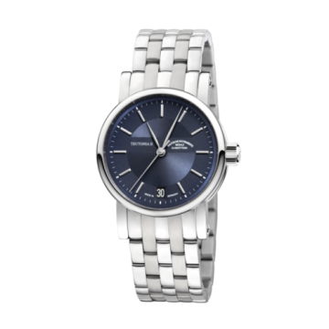 Mühle Glashütte Teutonia II Medium Blue Silver / Bracelet