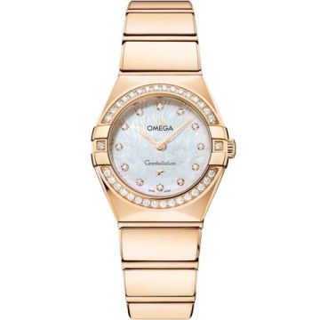 Omega Constellation Manhattan 25 Quartz Yellow Gold - Diamond / MOP Supernova