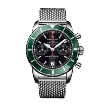 Breitling Superocean Heritage 44 Chronograph Stainless Steel / Green / Black / Milanese