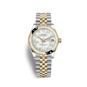 Rolex Datejust 31 Stainless Steel / Yellow Gold / Domed - Diamond / MOP / Jubilee