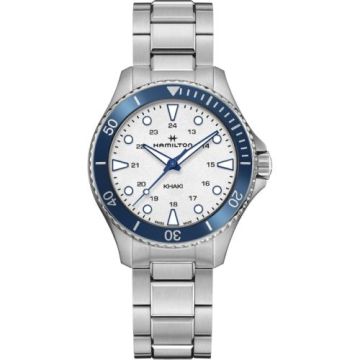 Hamilton Khaki Navy Scuba Quartz 37 Stainless Steel / White / Bracelet