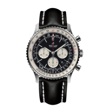 Breitling Navitimer 1 B01 Chronograph 46 Stainless Steel / Black / Calf / Folding