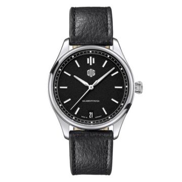 Deutsche Uhrenmanufaktur Glashütte Purist Typ 1 Datum Stainless Steel / Black