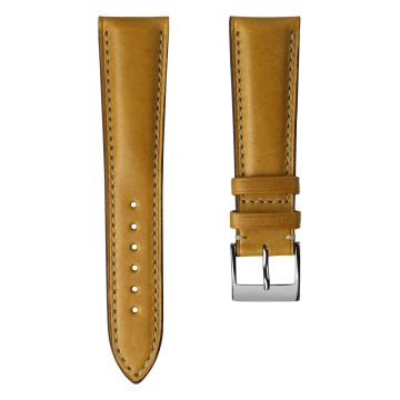 Laverton Padded Cavallo Leather Watch Strap - Cognac - 22mm