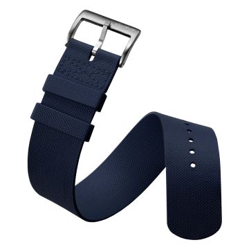 TidalPass British Military FKM Rubber Watch Strap - Admiral Navy - 21mm