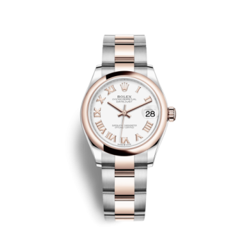 Rolex Datejust 31 Stainless Steel/ Rose Gold / Domed / White - Roman / Oyster