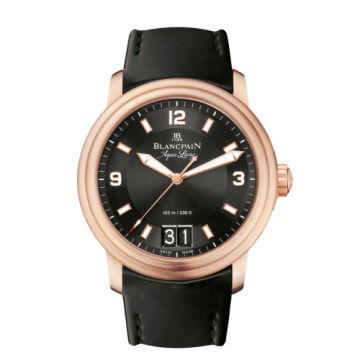 Blancpain Léman Grande Date Aqua Lung Red Gold / Black / Rubber