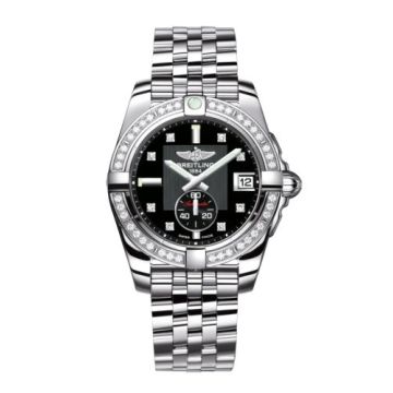 Breitling Galactic 36 Automatic Stainless Steel / Diamond / Volcano Black Diamond / Bracelet