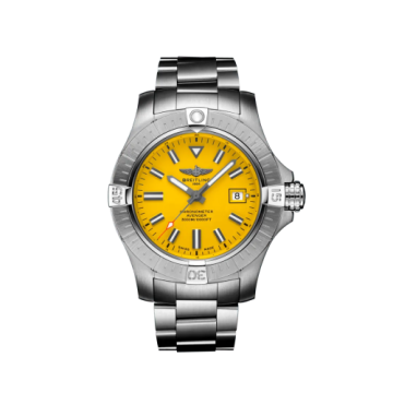 Breitling Avenger Automatic 45 Seawolf Stainless Steel / Yellow / Bracelet