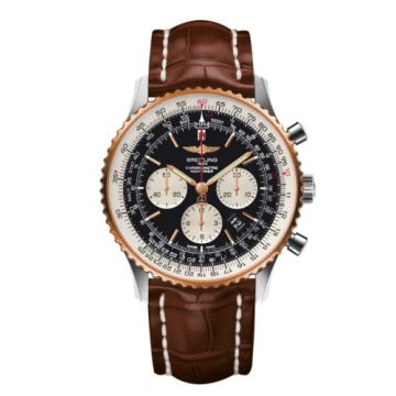 Breitling Navitimer 01 46 Stainless Steel / Red Gold / Black / Croco