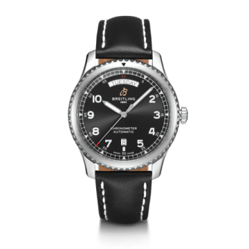 Breitling Navitimer 8 Automatic Day & Date 41 Stainless Steel / Black / Black Calf / Folding
