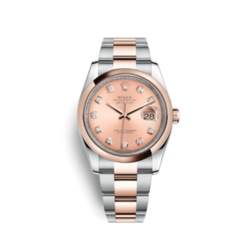 Rolex Datejust 36 Rolesor Everose Domed / Oyster / Pink Diamond
