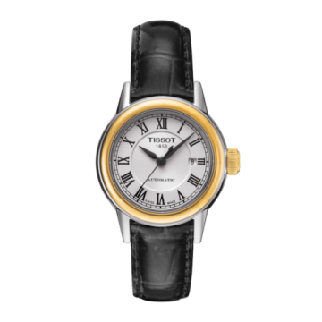 Tissot Carson Automatic 29.5 Stainless Steel / Yellow Gold PVD / Silver / Strap