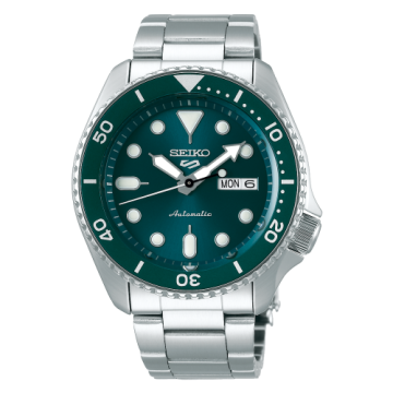 Seiko 5 Sports Sports Style Stainless Steel / Green / Bracelet