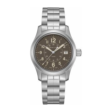Hamilton Khaki Field Quartz 38 Stainless Steel / Brown / Bracelet