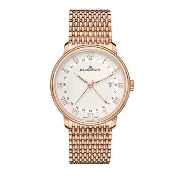 Blancpain Villeret GMT Date Red Gold / Silver / Bracelet
