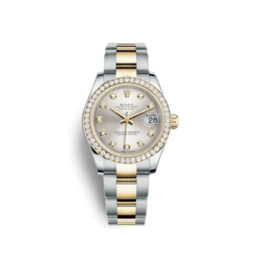 Rolex Datejust 31 Rolesor Yellow Diamond / Oyster / Silver Diamond