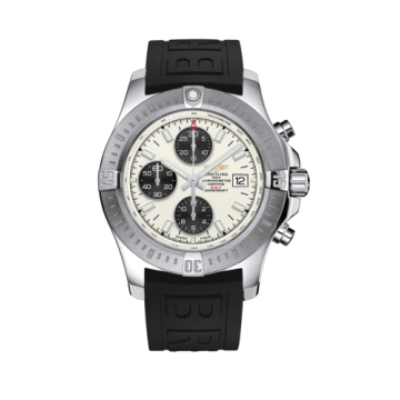 Breitling Colt Chronograph Automatic Stainless Steel / Stratus Silver / Rubber / Folding