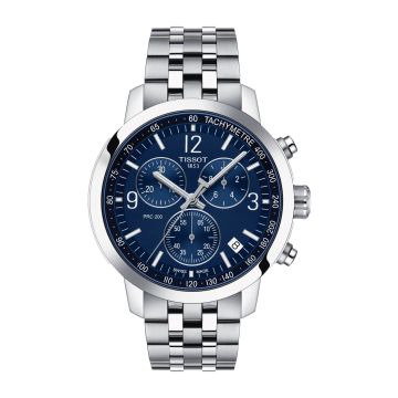 Tissot PRC 200 Quartz Chronograph Stainless Steel / Blue / Bracelet