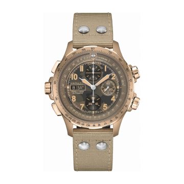 Hamilton Khaki Aviation X Wind Day Date Auto Chrono Green Camouflage