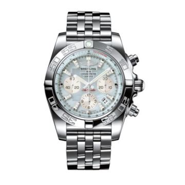 Breitling Chronomat 44 Stainless Steel / Gray Pearl Diamond / Bracelet