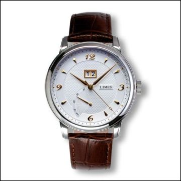 Limes Pharo BigDate - Two-tone / brown leather strep