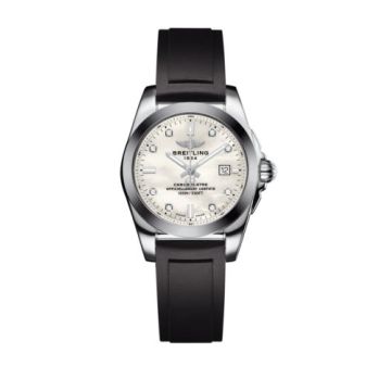 Breitling Galactic 29 Stainless Steel / Pearl Diamond / Rubber