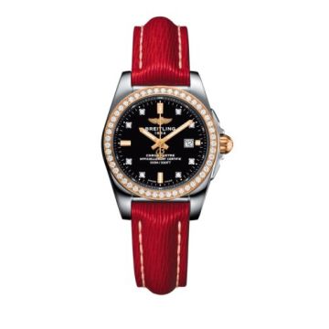 Breitling Galactic 29 Stainless Steel / Rose Gold / Diamond / Trophy Black Diamond / Sahara