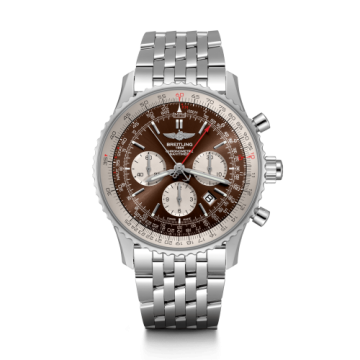 Breitling Navitimer Rattrapante Stainless Steel / Panamerican Bronze / Bracelet
