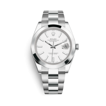 Rolex Datejust 41 Stainless Steel Smooth / Oyster / White