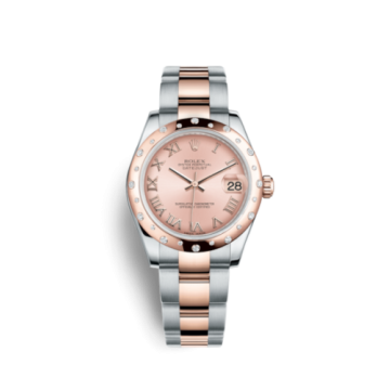 Rolex Datejust 31 Rolesor Everose Domed Diamond / Oyster / Pink Roman