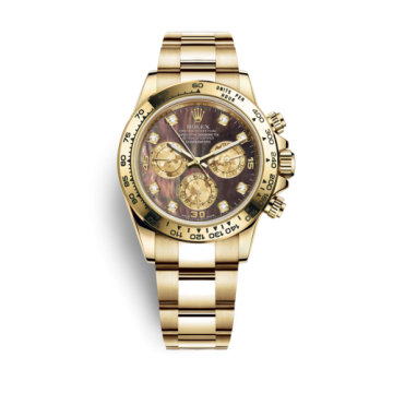 Rolex Cosmograph Daytona Yellow Gold / Black MOP Diamond
