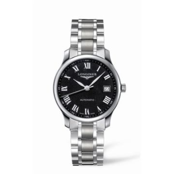 Longines Master Collection Date 36 Stainless Steel Black