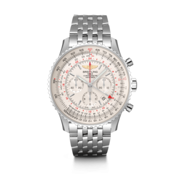 Breitling Navitimer GMT Stainless Steel / Silver / Bracelet
