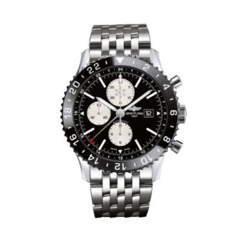 Breitling Chronoliner Stainless Steel / Black / Bracelet