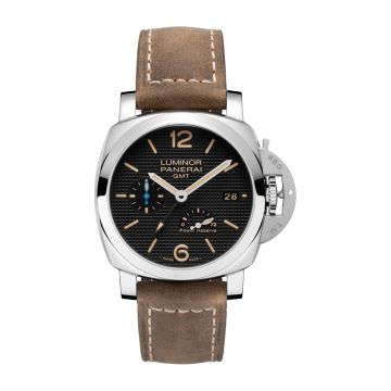Panerai Luminor 1950 42 3 Days GMT Power Reserve Automatic Stainless Steel / Black Hobnail
