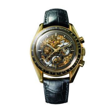 Omega Speedmaster Professional Yellow Gold / Skeleton / Alligator / Jubilee