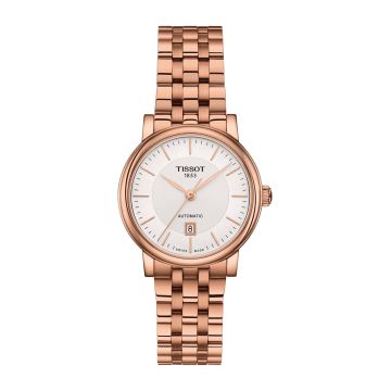 Tissot Carson Premium Automatic 30 Rose Gold PVD / Silver / Bracelet