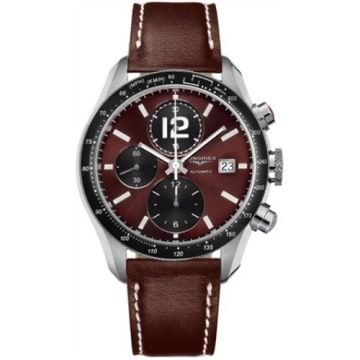 Longines GrandeVitesse Tachymeter Brown Strap XL