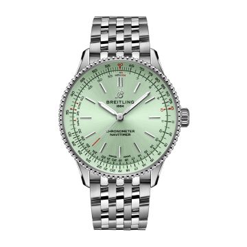 Breitling Navitimer Automatic 36 Stainless Steel / Mint Green / Bracelet