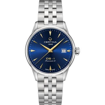 Certina DS-1 Powermatic 80 38 Stainless Steel / Blue / Bracelet
