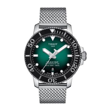 Tissot Seastar 1000 Powermatic 80 43 Stainless Steel / Gradient Grey / Mesh